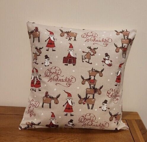 Christmas Gnome Santa Reindeer Cushion Cover - CushionCoverAndDecor