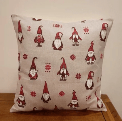 Christmas Gnome Santa Reindeer Cushion Cover - CushionCoverAndDecor