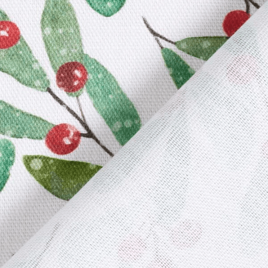 Christmas Mistletoe & Berries Tablecloth Available In Many Sizes - CushionCoverAndDecor