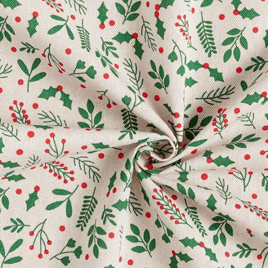 Christmas Mistletoe & Berries Tablecloth Available In Many Sizes - CushionCoverAndDecor