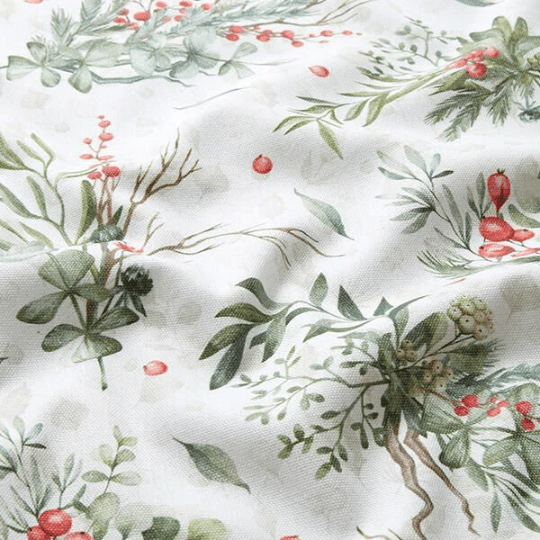 Christmas Mistletoe & Berries Tablecloth Available In Many Sizes - CushionCoverAndDecor