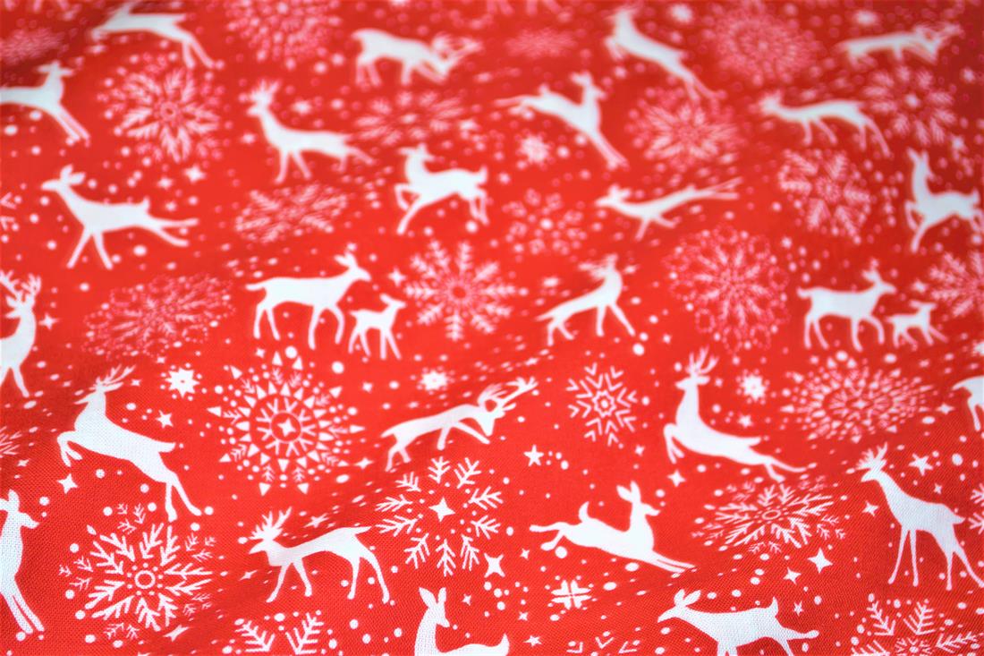 Christmas Reindeer Red Tablecloth Available In Many Sizes - CushionCoverAndDecor