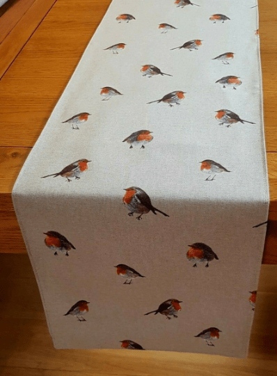 Christmas Robin Festive Table Runner - CushionCoverAndDecor