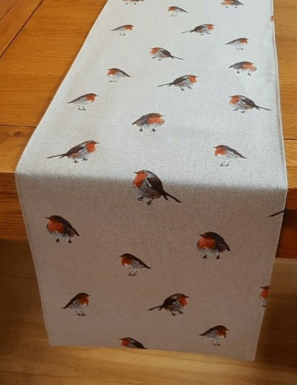 Christmas Robin Festive Table Runner - CushionCoverAndDecor