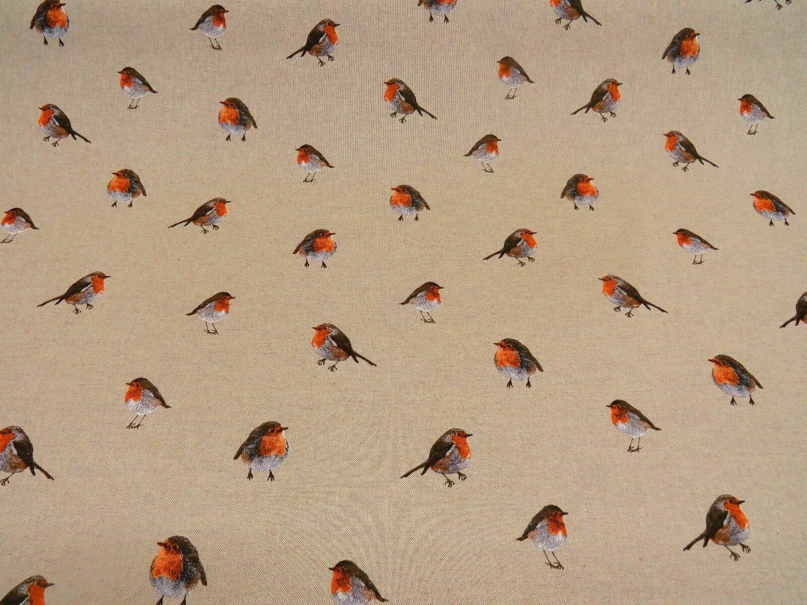 Christmas Robin Placemat , Robin Placemat , Xmas Festive Placemat , Red Robin Placemat , Xmas Festive Linen Look Placemat - CushionCoverAndDecor