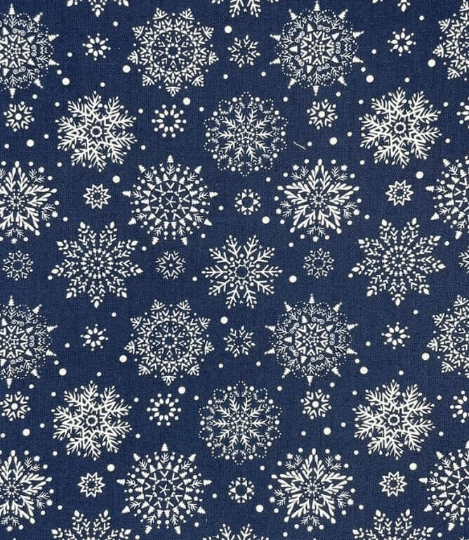 Christmas Snowflake Tablecloth Navy Blue Available In Many Sizes - CushionCoverAndDecor