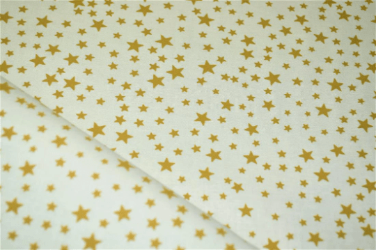 Christmas Stars Ivory Gold Tablecloth Available In Many Sizes - CushionCoverAndDecor