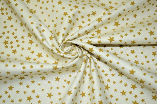 Christmas Stars Ivory Gold Tablecloth Available In Many Sizes - CushionCoverAndDecor