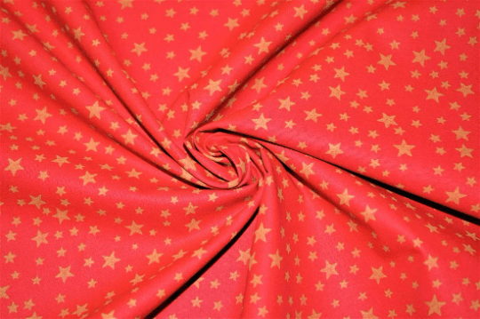 Christmas Stars Red Gold Tablecloth Available In Many Sizes - CushionCoverAndDecor