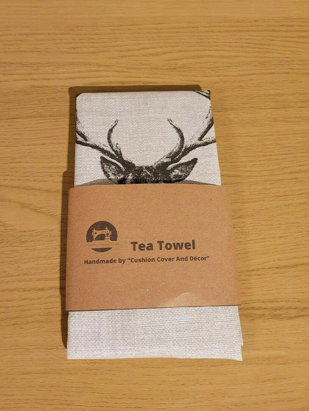 Christmas Tea Towels , Kitchen Towels Stags Head , Stags , Wildlife Design Fryetts 100% Cotton Handmade - CushionCoverAndDecor