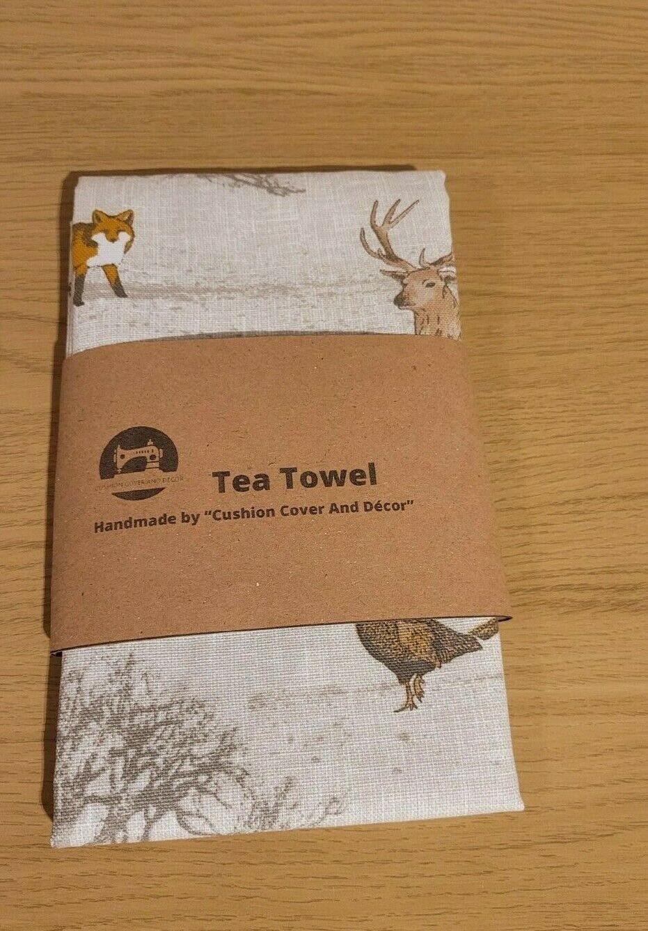 Christmas Tea Towels , Kitchen Towels Stags Head , Stags , Wildlife Design Fryetts 100% Cotton Handmade - CushionCoverAndDecor