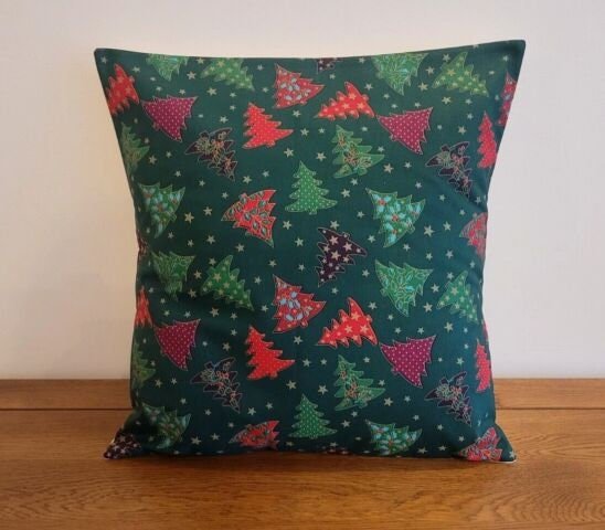 Christmas Tree Pillow Cover , Christmas Cushion Cover , Red Pillow Cover 10" 12" 14" 16" 17" 18" 20" 22" 24" 26" - CushionCoverAndDecor