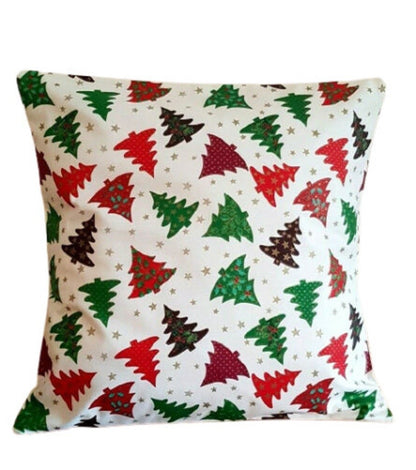 Christmas Tree Pillow Cover , Christmas Cushion Cover , Red Pillow Cover 10" 12" 14" 16" 17" 18" 20" 22" 24" 26" - CushionCoverAndDecor