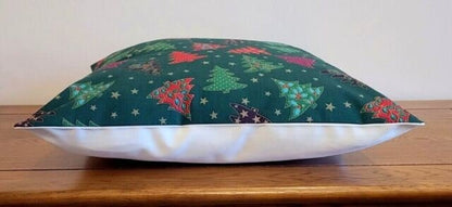 Christmas Tree Pillow Cover , Christmas Cushion Cover , Red Pillow Cover 10" 12" 14" 16" 17" 18" 20" 22" 24" 26" - CushionCoverAndDecor