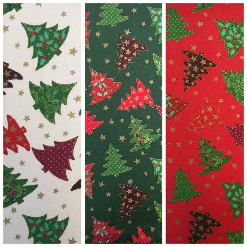 Christmas Tree Table Runner , Red Christmas Table Runner 36" 48" 54" 60" 64" 72" 84" 96" 104" - CushionCoverAndDecor