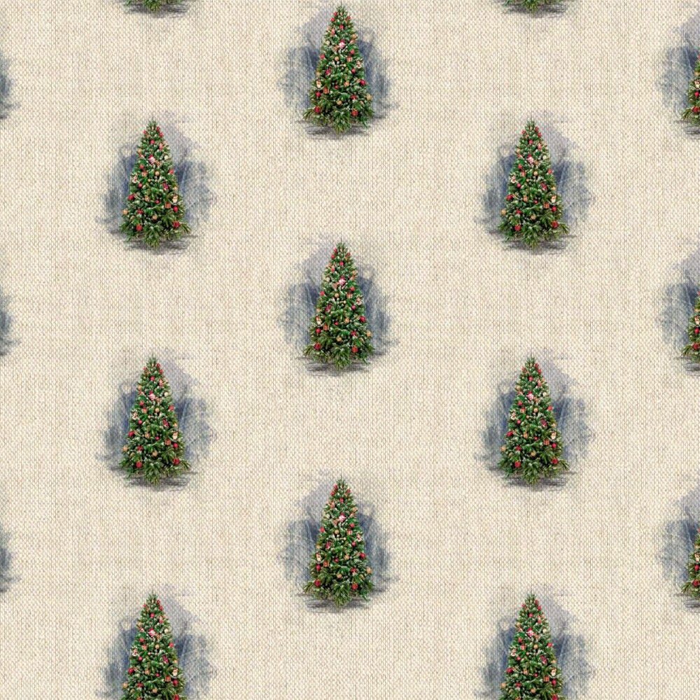 Christmas Tree Tablecloth , Napkins Christmas Tree , Linen Look Christmas Tree Tablecloth , Tablecloth UK - CushionCoverAndDecor