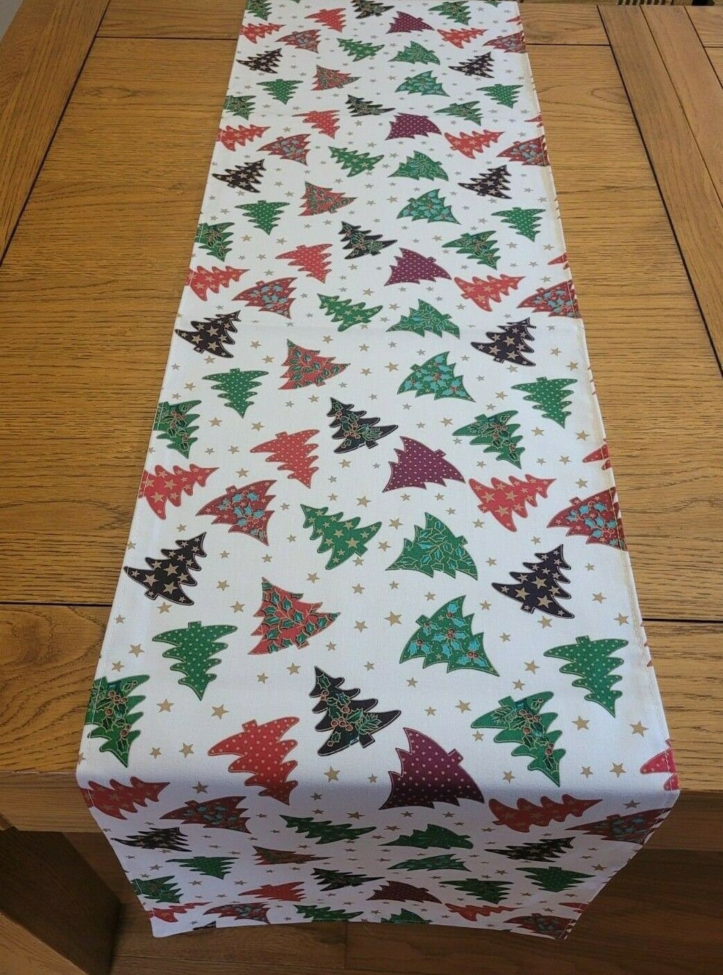 Christmas Trees Table Runner Available In Various Lengths - CushionCoverAndDecor