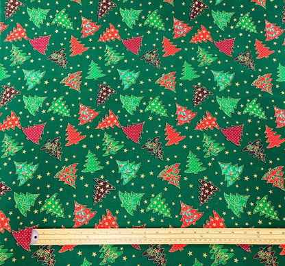 Christmas Trees Tablecloth , Christmas Festive Green Table Cover , Christmas Tree Napkins , Tablecloth UK - CushionCoverAndDecor