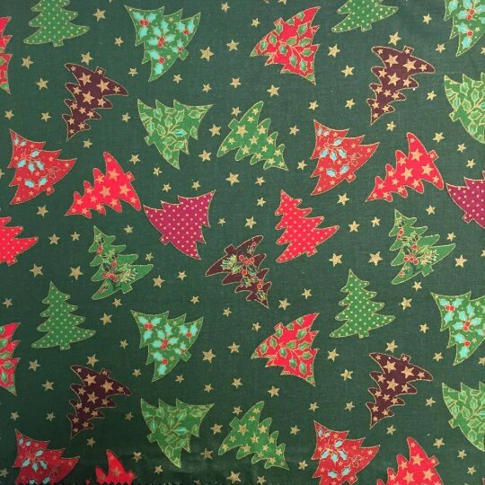 Christmas Trees Tablecloth , Christmas Festive Green Table Cover , Christmas Tree Napkins , Tablecloth UK - CushionCoverAndDecor