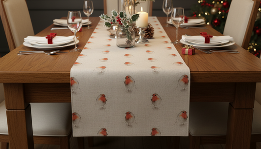 Christmas Robin Table Runner