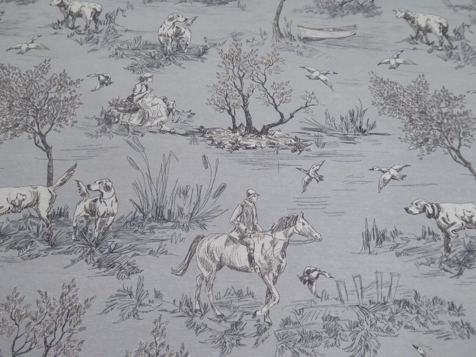 Countryside Tablecloth , Toile Country Tablecloth , Tablecloth Toile De Jouy , Vintage Tablecloth , Country Life Tablecloth , Tablecloth UK - CushionCoverAndDecor