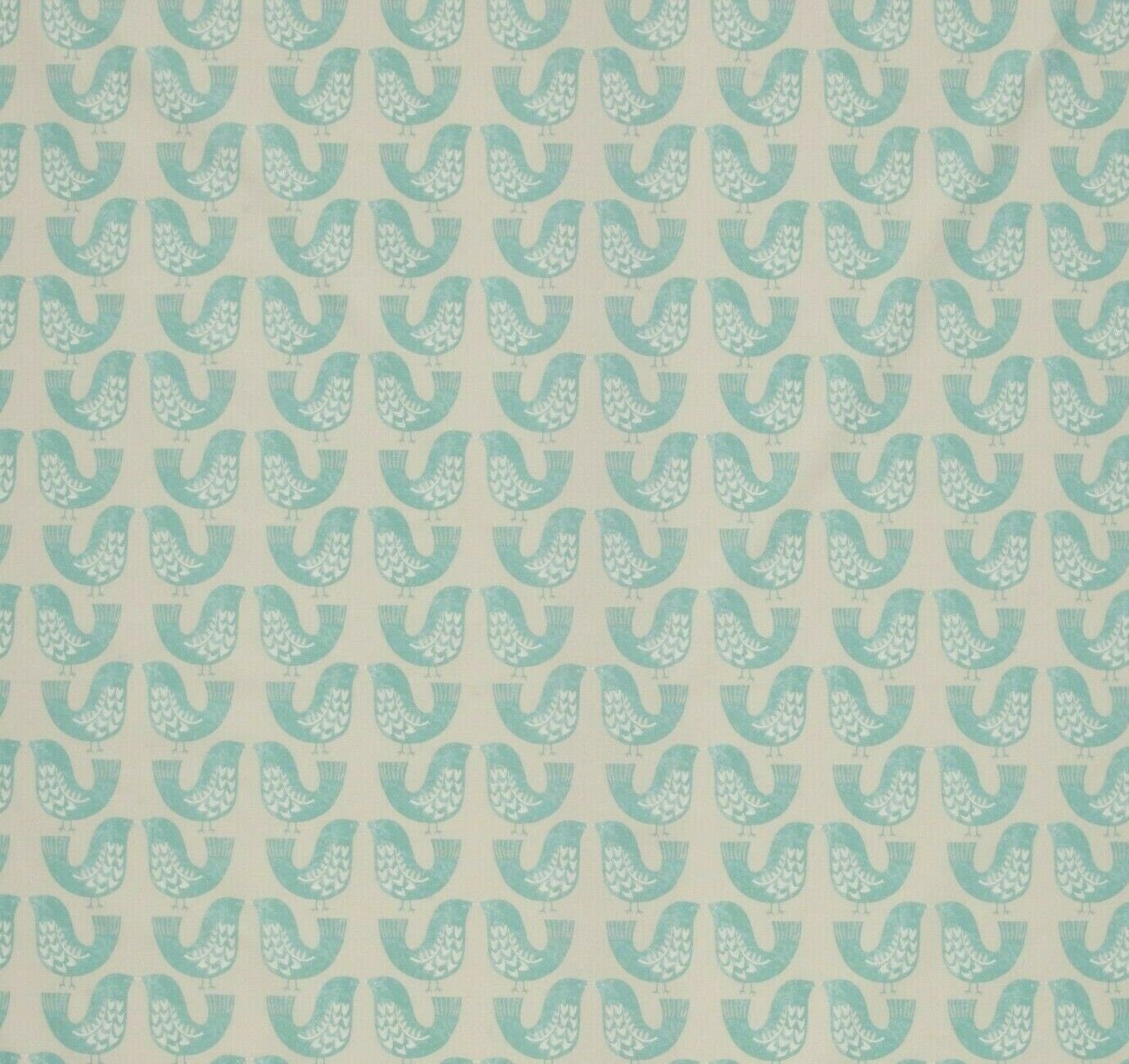 Cushion Cover 10" 12" 14" 16" 17" 18" 20" 22" 24" 26" ILiv Aqua Scandi Bird Design 100% Cotton Handmade - CushionCoverAndDecor