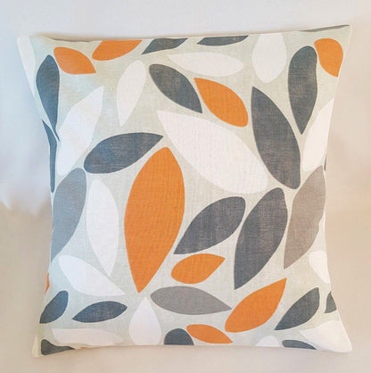 Cushion Cover 10" 12" 14" 16" 17" 18" 20" 22" 24" 26" Prestigious Textiles Pimlico Orange Mango Grey Design Handmade 100% Cotton - CushionCoverAndDecor