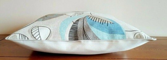 Cushion Cover Beige Blue Minelal Design 10" 12" 14" 16" 17" 18" 20" 22" 24" 26" 100% Cotton Handmade - CushionCoverAndDecor