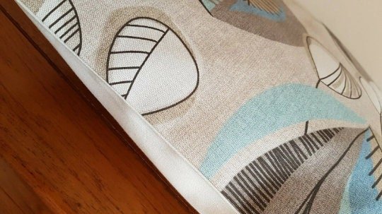 Cushion Cover Beige Blue Minelal Design 10" 12" 14" 16" 17" 18" 20" 22" 24" 26" 100% Cotton Handmade - CushionCoverAndDecor