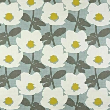 Cushion Cover Bermondsey Duck-Egg Blue Yellow Floral - CushionCoverAndDecor