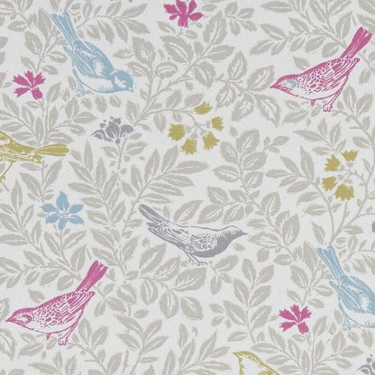 Cushion Cover Bird Song Floral Summer Beige Pink Blue Design 10" 12" 14" 16" 17" 18" 20" 22" 24" 26" Studio G Handmade 100% Cotton - CushionCoverAndDecor