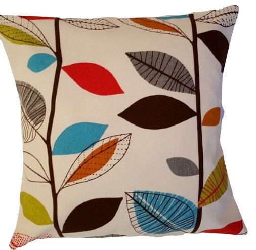 Cushion Cover Cinnamon Autumn Leaves - CushionCoverAndDecor