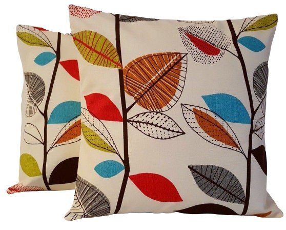 Cushion Cover Cinnamon Autumn Leaves - CushionCoverAndDecor