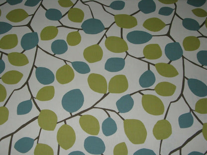 Cushion Cover Clarke & Clarke Nissa Wasabi Green Blue Leaves Design 10" 12" 14" 16" 17" 18" 20" 22" 24" 26"Handmade 100% Cotton - CushionCoverAndDecor