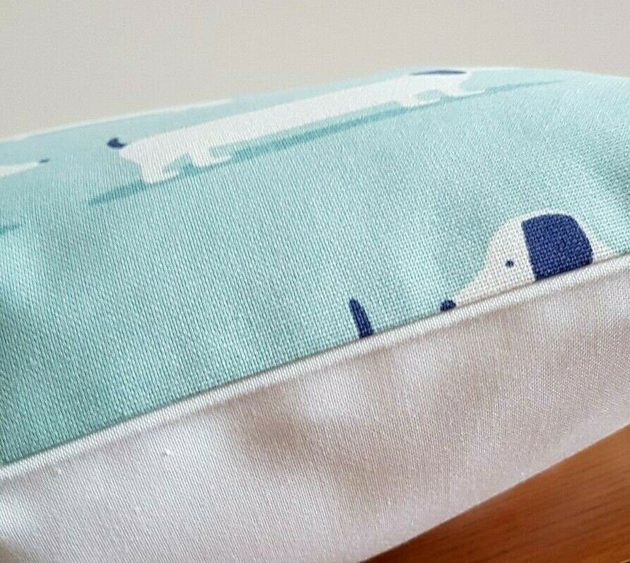 Cushion Cover Dachshund Sausage Dog Duck Egg Blue - CushionCoverAndDecor