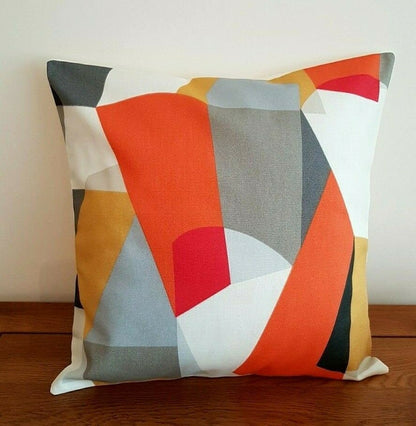 Cushion Cover Harlequin Scion Pucci Orange Geometric Design 10" 12" 14" 16" 17" 18" 20" 22" 24" 26" 100% Cotton Handmade - CushionCoverAndDecor