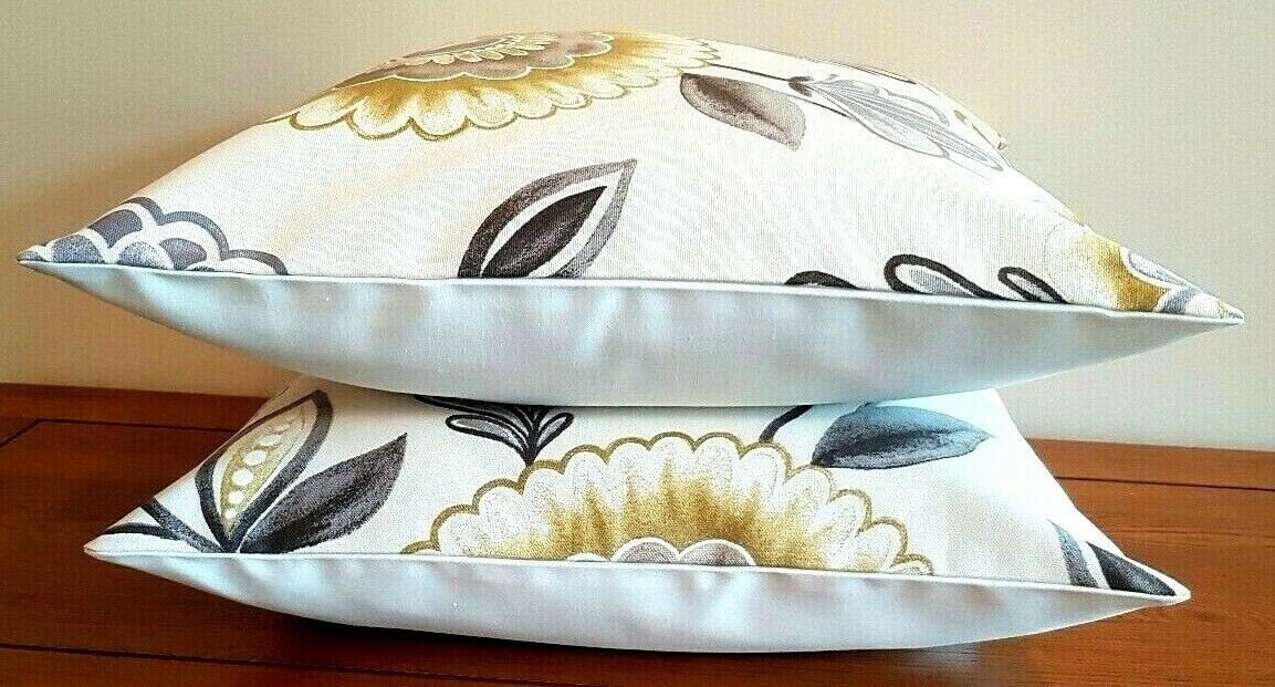 Cushion Cover ILiv Seralio Mineral Beige Gold Floral - CushionCoverAndDecor