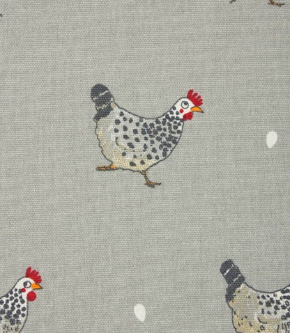 Cushion Cover In Sophie Allport Chicken Grey Design , Easter Cushion cover 10" 12" 14" 16" 17" 18" 20" 22" 24" 26" 100% Cotton - CushionCoverAndDecor