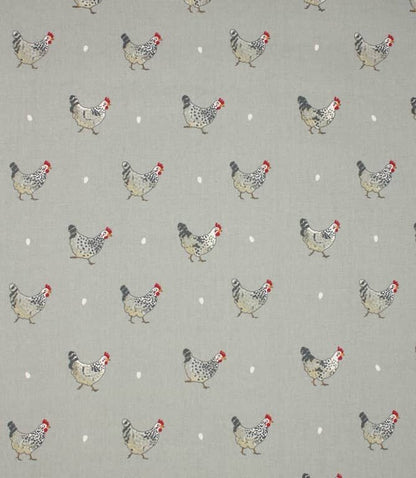 Cushion Cover In Sophie Allport Chicken Grey Design , Easter Cushion cover 10" 12" 14" 16" 17" 18" 20" 22" 24" 26" 100% Cotton - CushionCoverAndDecor