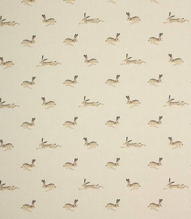 Cushion Cover In Sophie Allport Hare Stone Grey Design , Easter Cushion cover 10" 12" 14" 16" 17" 18" 20" 22" 24" 26" 100% Cotton - CushionCoverAndDecor