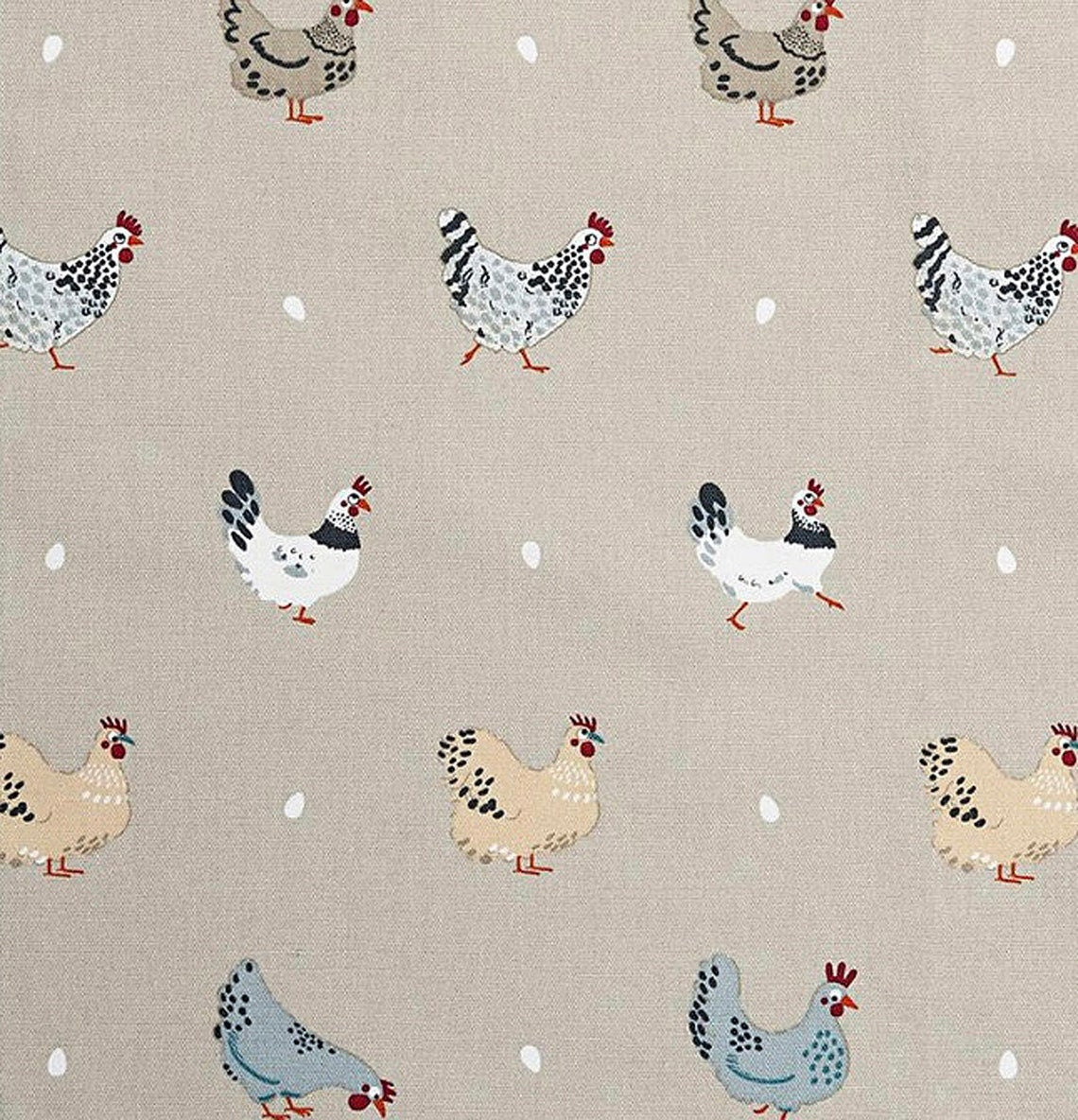 Cushion Cover In Sophie Allport Lay A Little Egg Hen Chicken Design , Easter Cushion cover 12" 14" 16" 17" 18" 20" 22" 24" 26" 100% Cotton - CushionCoverAndDecor