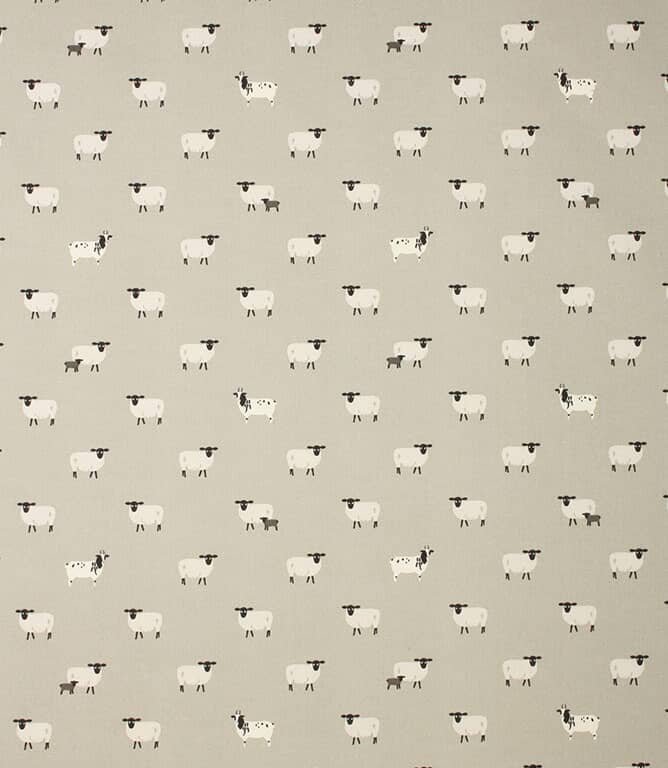 Cushion Cover In Sophie Allport Sheep Grey Black Design , Easter Cushion cover 10" 12" 14" 16" 17" 18" 20" 22" 24" 26" 100% Cotton - CushionCoverAndDecor