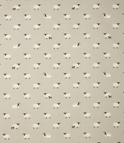 Cushion Cover In Sophie Allport Sheep Grey Black Design , Easter Cushion cover 10" 12" 14" 16" 17" 18" 20" 22" 24" 26" 100% Cotton - CushionCoverAndDecor