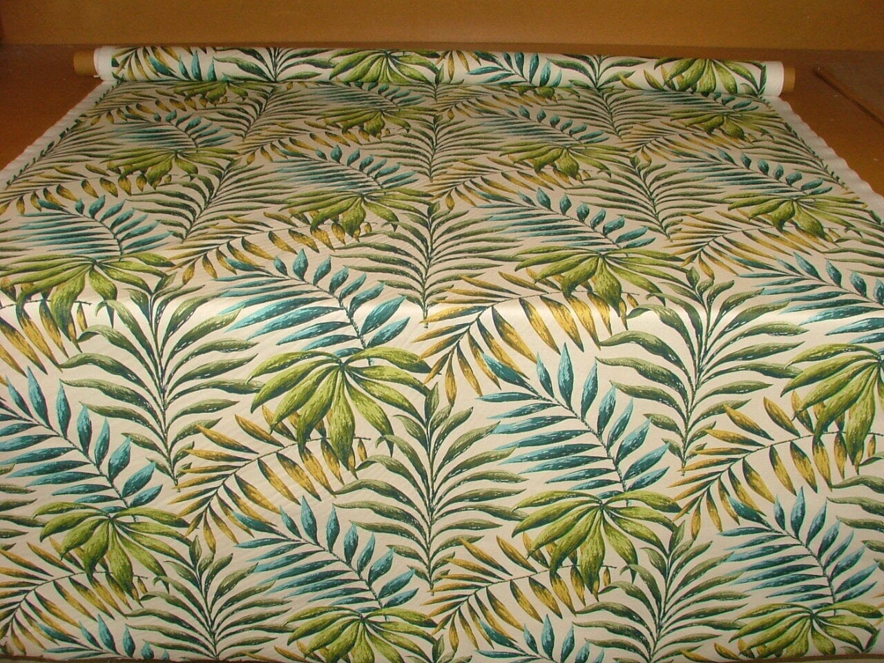 Cushion Cover Manila Lagoon Green Teal Leaf Desidn 10" 12" 14" 16" 17" 18" 20" 22" 24" 26" Handmade 100% Cotton - CushionCoverAndDecor