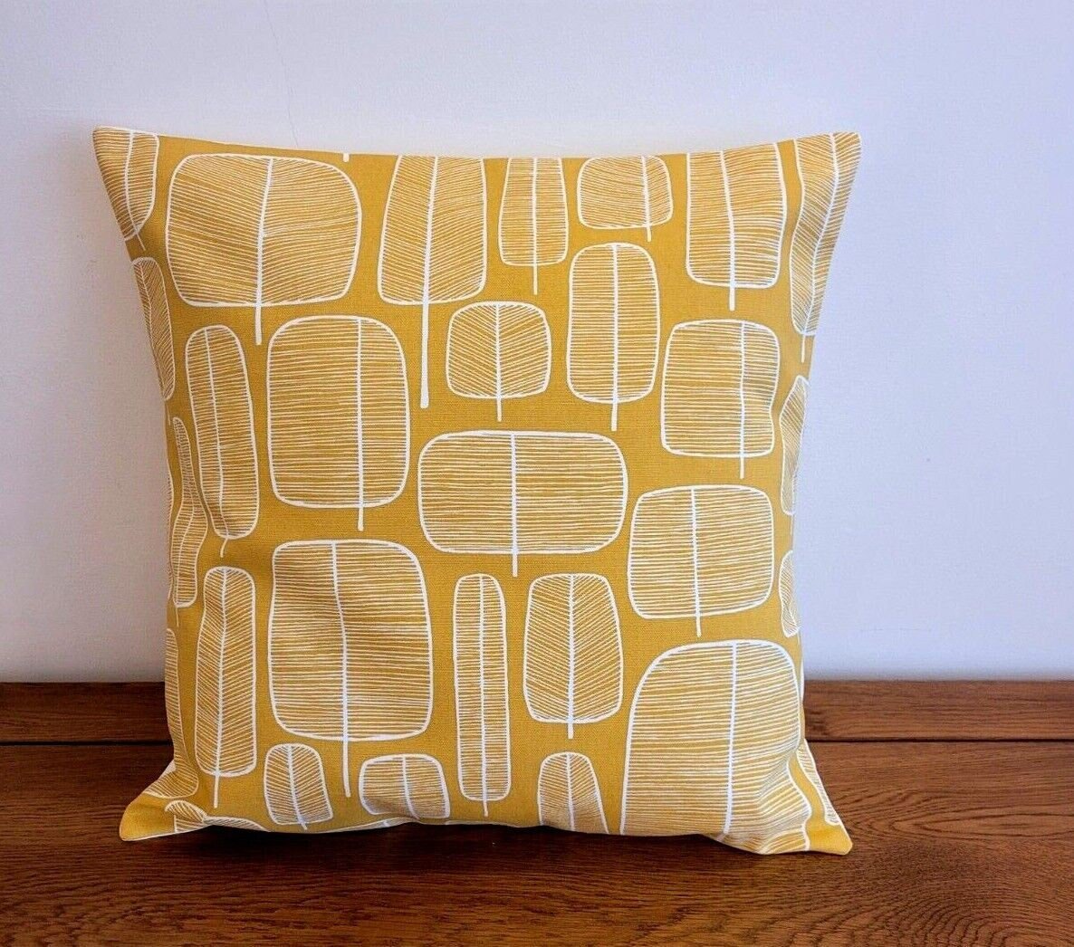 Cushion Cover MissPrint Little Trees , Yellow Ochre Pillow Cover , 10" 12" 14" 16" 17" 18" 20" 22" 24" 26" Handmade 100% Cotton - CushionCoverAndDecor