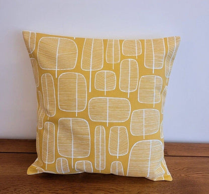 Cushion Cover MissPrint Little Trees , Yellow Ochre Pillow Cover , 10" 12" 14" 16" 17" 18" 20" 22" 24" 26" Handmade 100% Cotton - CushionCoverAndDecor