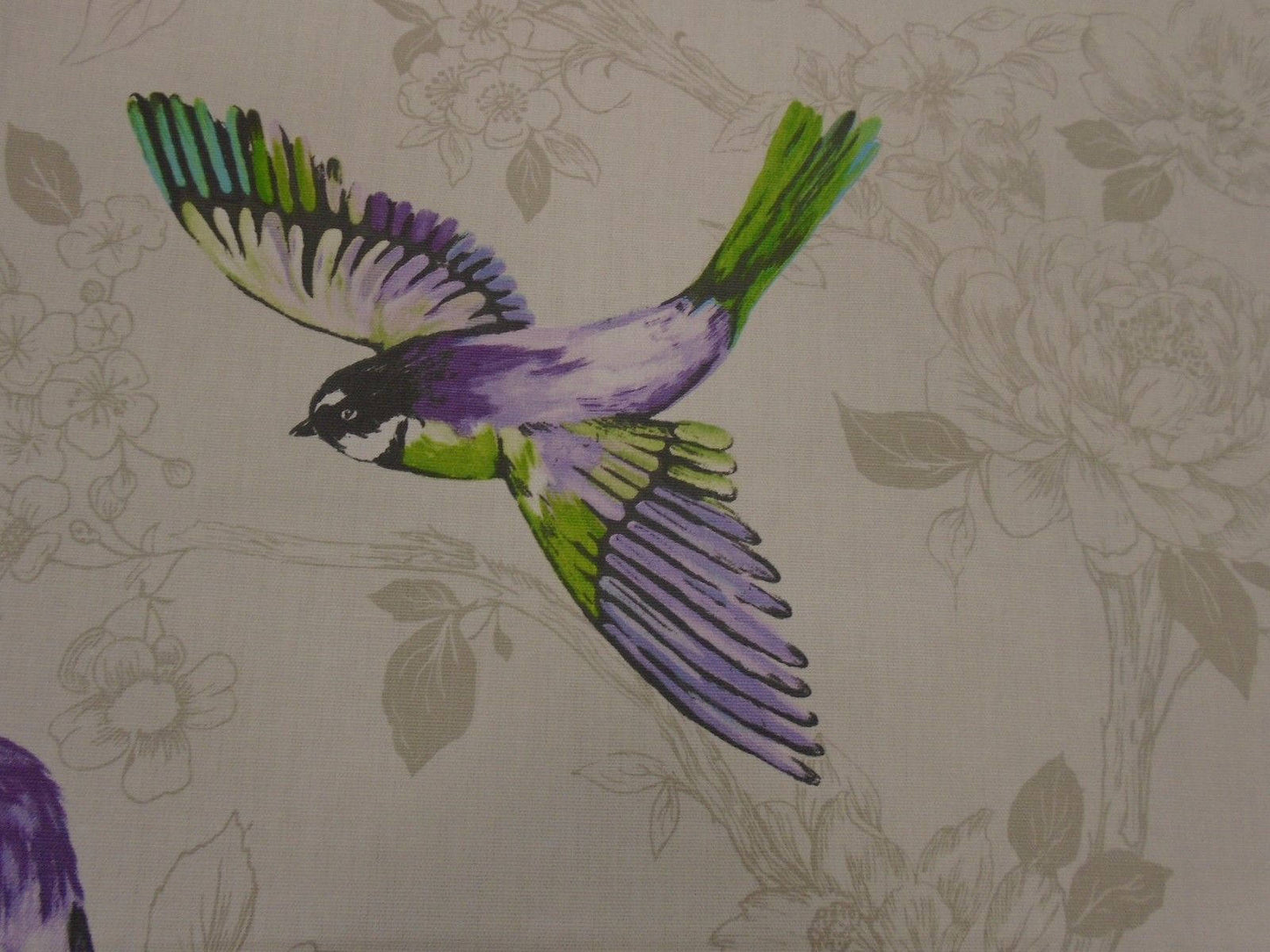 Cushion Cover Paradiso Birds Blue Purple Green - CushionCoverAndDecor