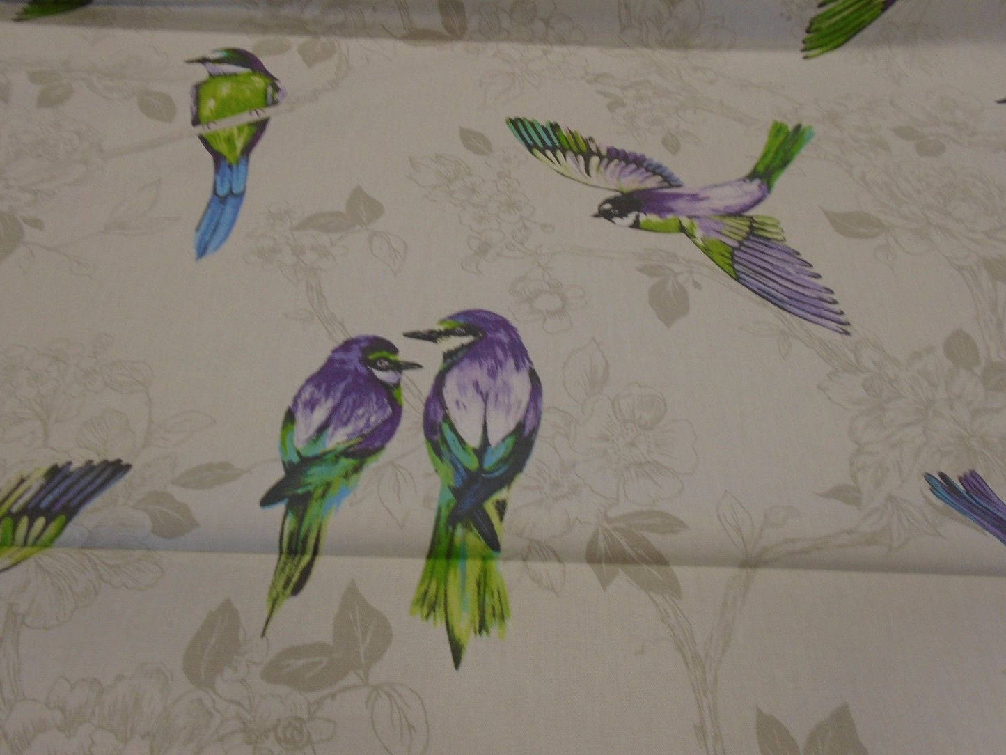 Cushion Cover Paradiso Birds Blue Purple Green - CushionCoverAndDecor