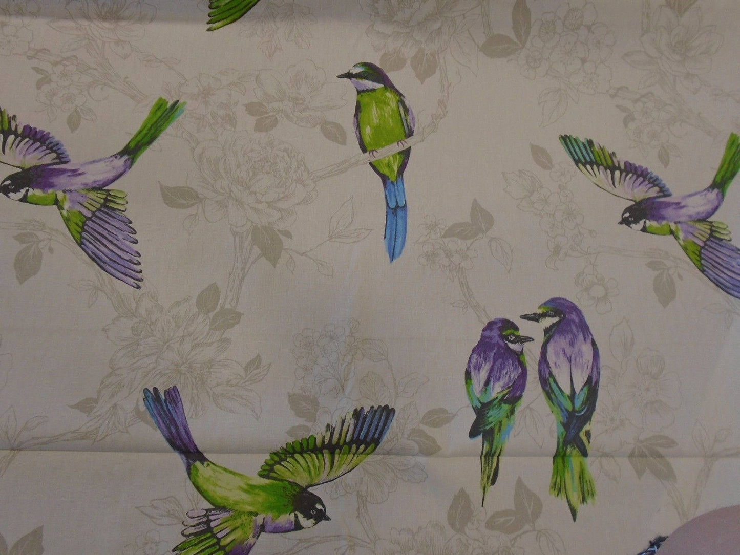 Cushion Cover Paradiso Birds Blue Purple Green - CushionCoverAndDecor