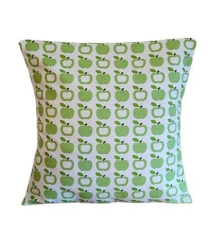 Cushion Cover Pillow Cover Green Apple Leaf Design 10" 12" 14" 16" 17" 18" 20" 22" 24" 26" Handmade - CushionCoverAndDecor